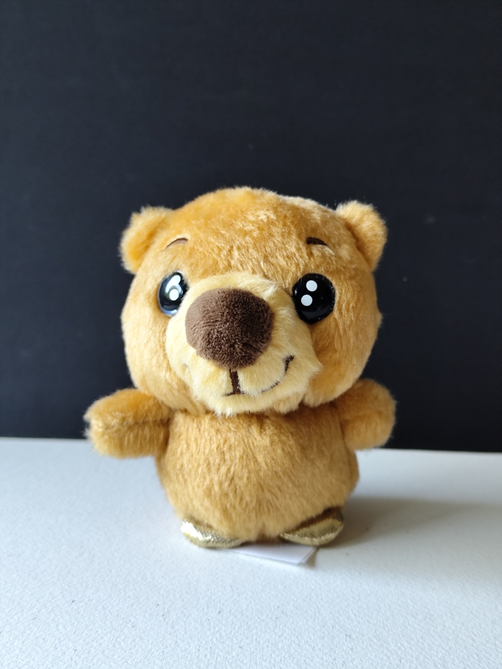 3/$25💙Russ Li'l Peepers mini golden bear plush toy 4"